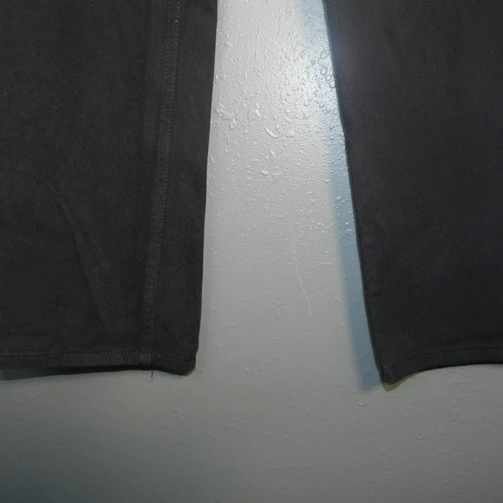 Access Mens Dark Wash 100% Cotton Straight Leg Button Close Pants Size 34/32